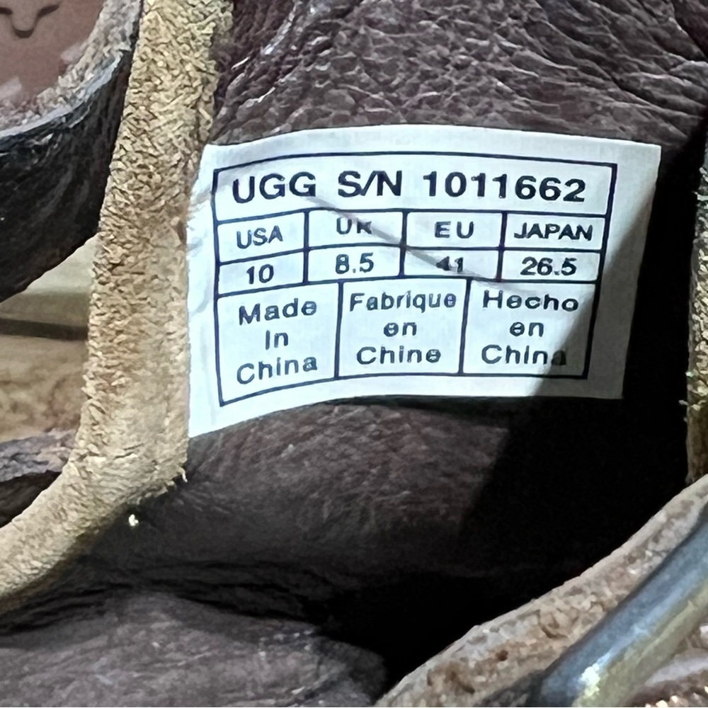 Ugg Brown Leather Patsy Chestnut Ankle Boots - image 7